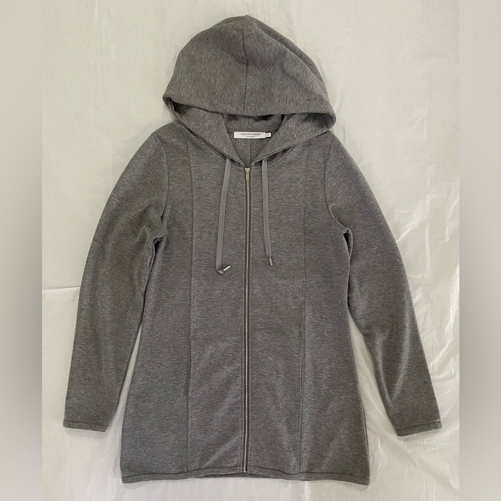 Simons long hoodie, legging friendly, Size M